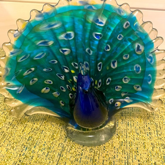 Beautiful glass peacock 🦚